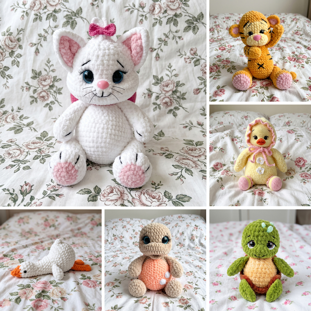 Cuddly Critters Amigurumi Bundle