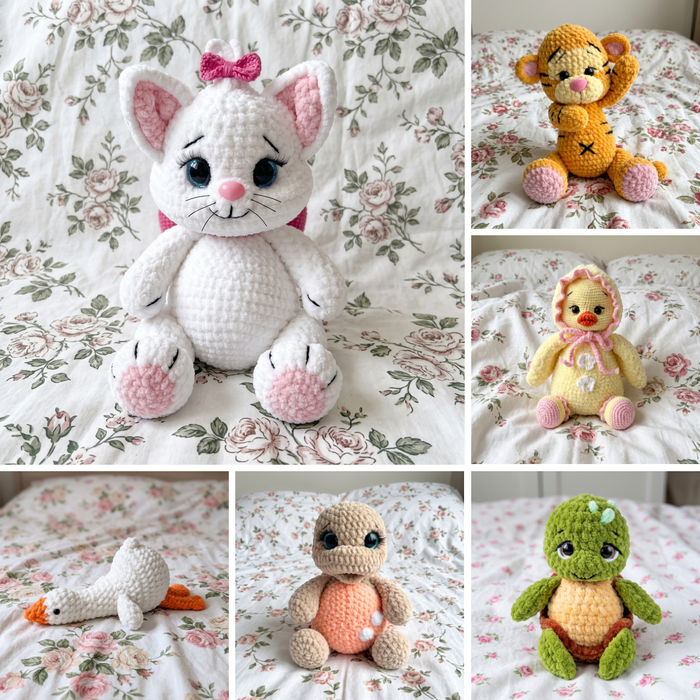 Cuddly Critters Amigurumi Bundle