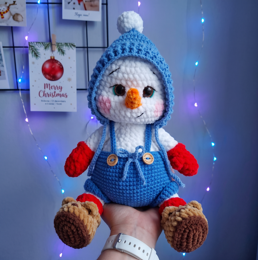 Cozy Snowman Overalls Pattern
