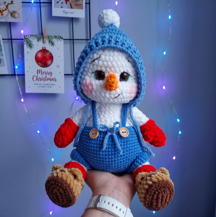 Cozy Snowman Overalls Pattern