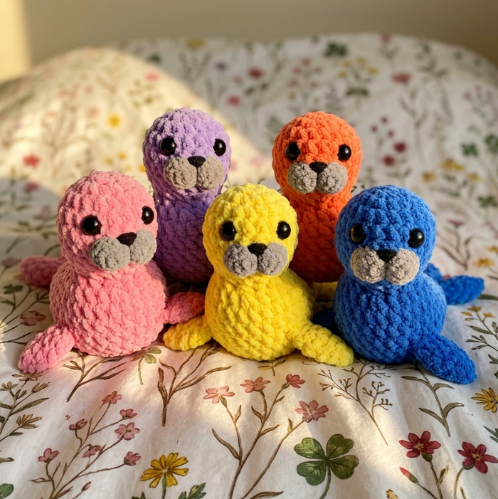 🦭🧶 No-Sew Crochet Seal Pattern