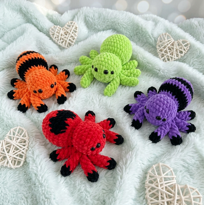 🕷️🧶 No-Sew 3in1 Spider Crochet Pattern
