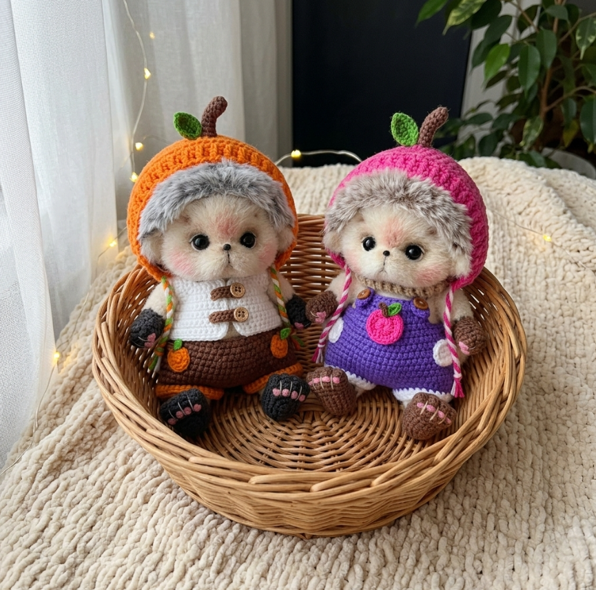 🦔🧶 Intermediate Crochet Hedgehog Pattern