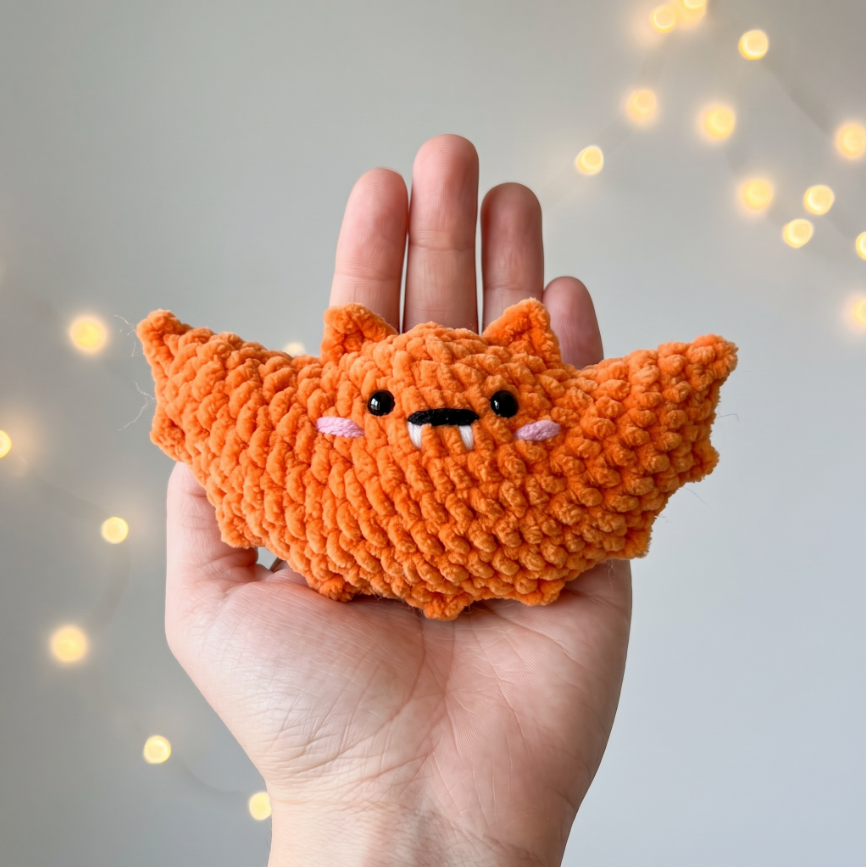 🦇🧶 No-Sew Little Bat Crochet Pattern