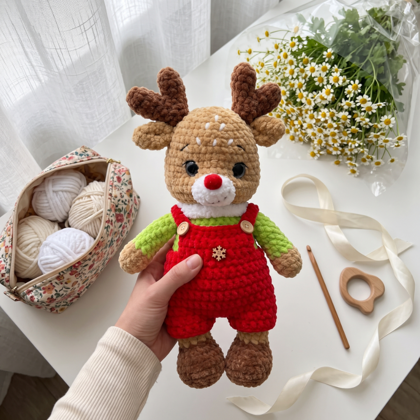🦌🧶 Crochet Reindeer Pattern