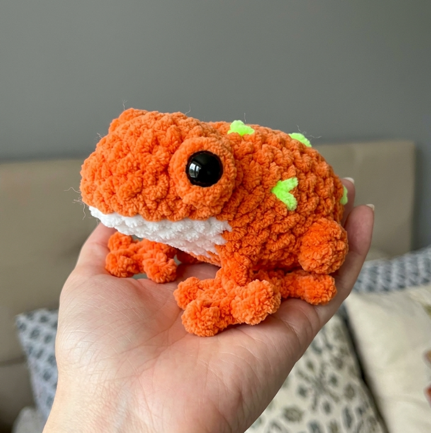 🐸🧶 Easy No-Sew Frog Crochet Pattern