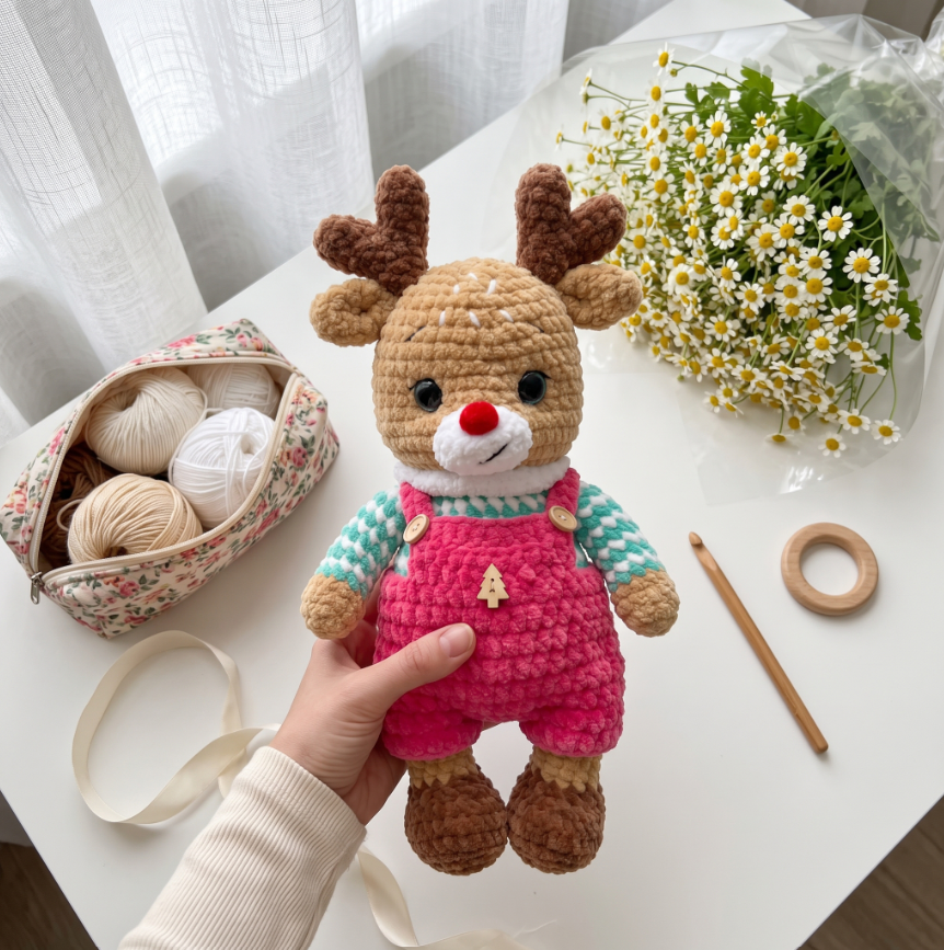 🦌🧶 Crochet Reindeer Pattern