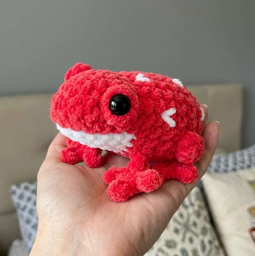 🐸🧶 Easy No-Sew Frog Crochet Pattern