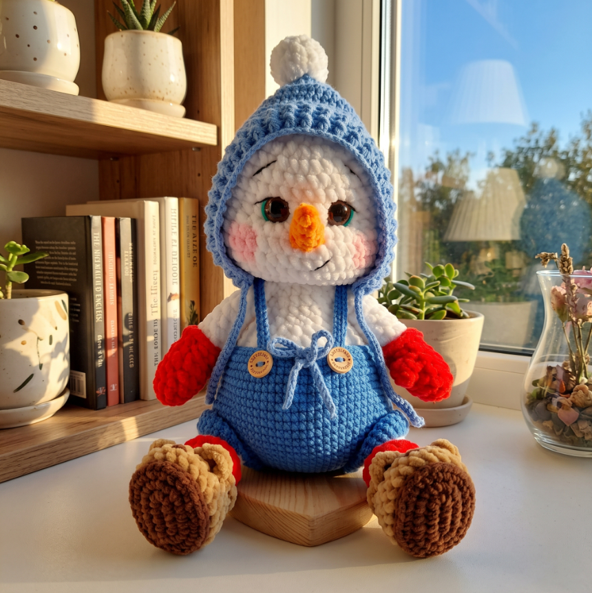Cozy Snowman Overalls Pattern