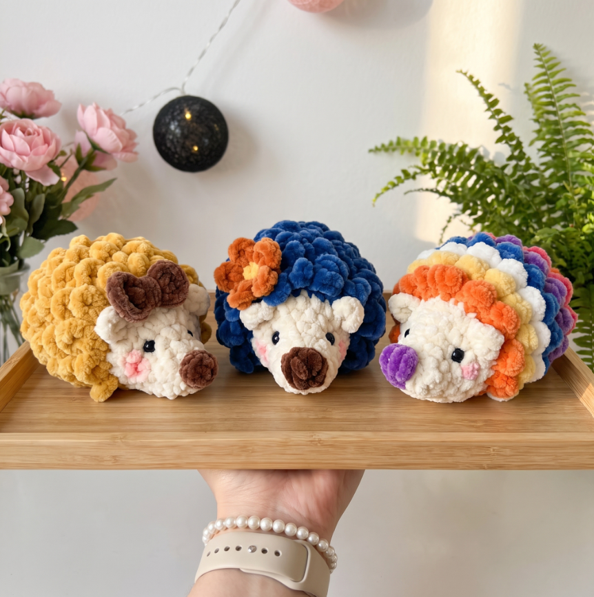 🦔🧶 No Sew Hedgehog Crochet Pattern