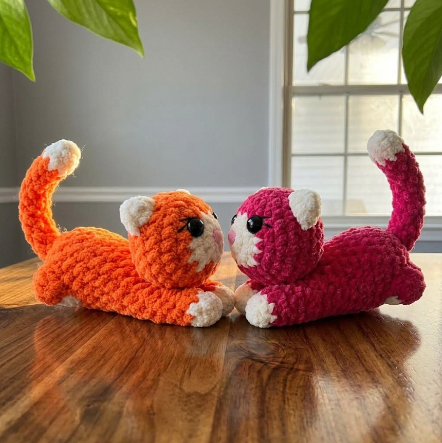 🐱🧶 No-Sew Crochet Cat Pattern