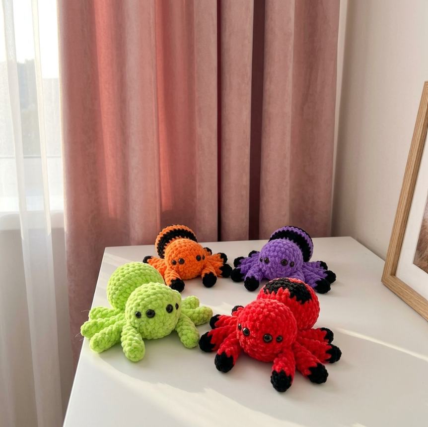 🕷️🧶 No-Sew 3in1 Spider Crochet Pattern